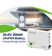 25.6V 200Ah LiFePO4 Battery Energy Storage System – 5120Wh BMS Protected ESS for Solar Home RV Marine Off‑Grid Telecom and UPS Backup Power